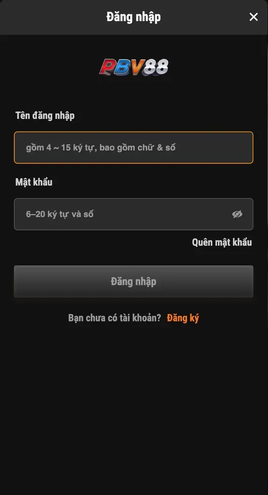 Việc ĐĂNG KÝ PBV888